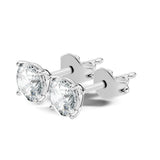 עגילי סטאד קלאסיים בעיצוב עדין וביופי נצחי במשקל כולל מ- 1.50-0.50 קראט