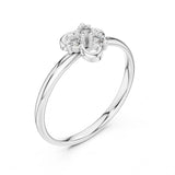 0.06 טבעת עדינה ומיוחדת עם יהלומים עגולים טבעי סה״כ קראט