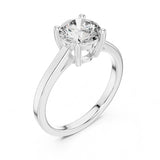 (1.50ct) טבעת סוליטר קלאסית עם יהלום עגול