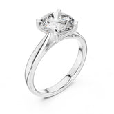 טבעת סוליטר קלאסית עם יהלום עגול טבעי 2.00 קראט