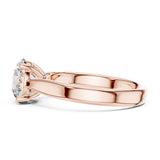 טבעת סוליטר עם יהלום עגול מיהלומי מעבדה 2.00 קראט בעיצוב קלאסי