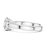 טבעת סוליטר עם יהלום עגול מיהלומי מעבדה 2.00 קראט בעיצוב קלאסי