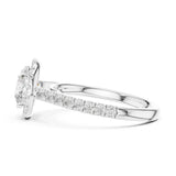 טבעת עם יהלום מרכזי עגול במשקל יהלומים 2.00 קראט