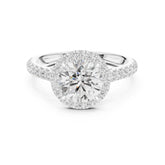 טבעת עם יהלום מרכזי עגול במשקל יהלומים 2.00 קראט