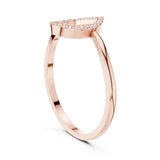 טבעת עם יהלומים עגולים טבעי סה״כ קראט 0.05