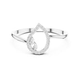 טבעת עם יהלומים עגולים טבעי סה״כ קראט 0.05