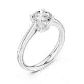 טבעת סוליטר עם יהלום טבעי עגול בעיצוב פתוח מ (1.20-0.60) קראט