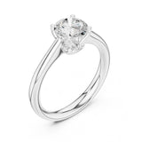 טבעת סוליטר עם יהלום טבעי עגול בעיצוב פתוח מ (1.20-0.60) קראט