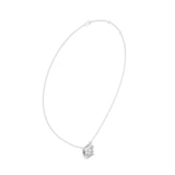 שרשרת יהלום סוליטר עם יהלום בחיתוך אשר 2.50 קראט כולל שרשרת זהב