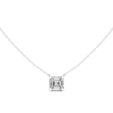 שרשרת יהלום סוליטר עם יהלום בחיתוך אשר 2.50 קראט כולל שרשרת זהב