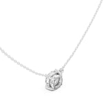 שרשרת יהלום סוליטר עם יהלום בחיתוך עגול 2.50 קראט כולל שרשרת זהב