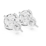 עגילי סטאד אלגנטיים בעיצוב קלאסי עם יהלומי מעבדה עגולים במשקל כולל 4.00 קראט