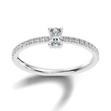 (LSR2972D) Gold and natural diamond ring 0.50 carat