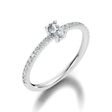 (LSR2972D) Gold and natural diamond ring 0.50 carat