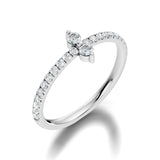 (LSR2972D) Gold and natural diamond ring 0.50 carat