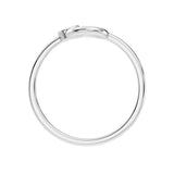 טבעת יהלומים במבנה אובלי עם יהלום עגול 0.05 קראט