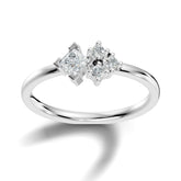 טבעת עם יהלום מרכזי עגול במשקל יהלומים 0.36 קראט