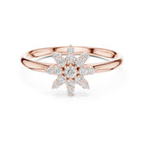 (LSR2972D) Gold and natural diamond ring 0.50 carat