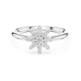 (LSR2972D) Gold and natural diamond ring 0.50 carat