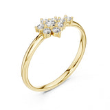 (LSR2972D) Gold and natural diamond ring 0.50 carat