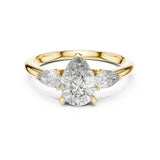 (LSR2972D) Gold and natural diamond ring 0.50 carat