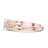 (LSR2972D) Gold and natural diamond ring 0.50 carat