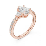 (LSR2972D) Gold and natural diamond ring 0.50 carat