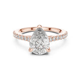 (LSR2972D) Gold and natural diamond ring 0.50 carat