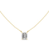 (SP1701D) Gold and Lab-Ground Diamond Necklace 0.25 Carat