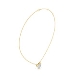 (SP1701D) Gold and Lab-Ground Diamond Necklace 0.25 Carat
