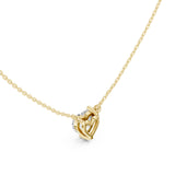 (SP1701D) Gold and Lab-Ground Diamond Necklace 0.25 Carat