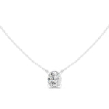 (SP1701D) Gold and Lab-Ground Diamond Necklace 0.25 Carat