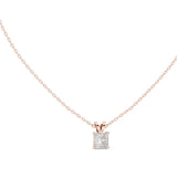 (SP1701D) Gold and Lab-Ground Diamond Necklace 0.25 Carat