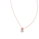 (SP1701D) Gold and Lab-Ground Diamond Necklace 0.25 Carat