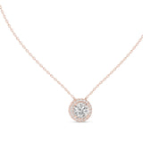 (SP1701D) Gold and Lab-Ground Diamond Necklace 0.25 Carat