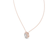 (SP1701D) Gold and Lab-Ground Diamond Necklace 0.25 Carat