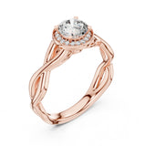 (LSR2972D) Gold and natural diamond ring 0.50 carat