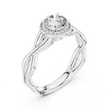 (LSR2972D) Gold and natural diamond ring 0.50 carat