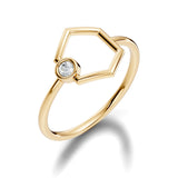 (LSR2972D) Gold and natural diamond ring 0.50 carat